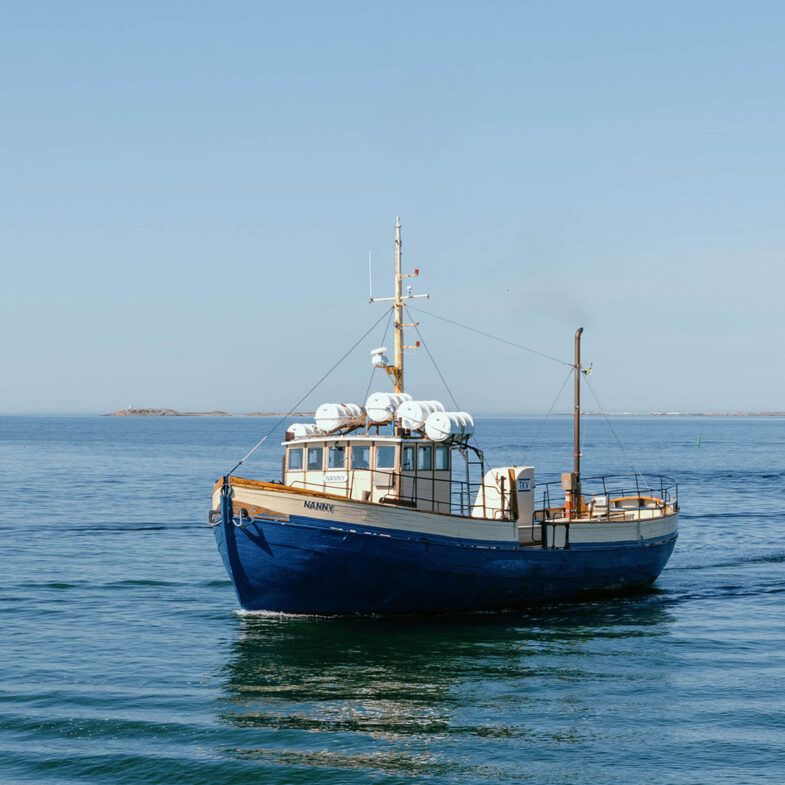 Turbåten Nanny på väg till Hallands Väderö